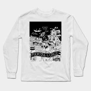 Puerto de la Cruz Canary Long Sleeve T-Shirt